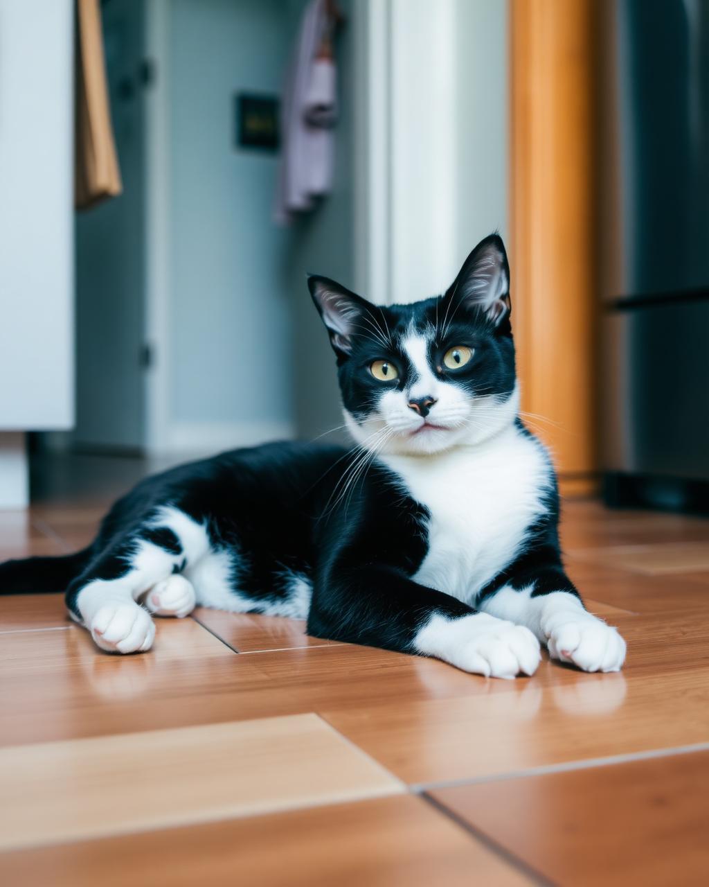Ordinary photo of Domino, once of the kitchen floor — now Dowager Countess of Whiskerhampton